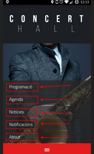 Exemple de menús